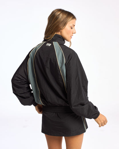 Campera liviana Olympia Zip Through Jacket Black