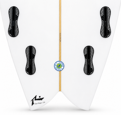 Surfboard Rusty MOBY FISH 7.4 Blanca