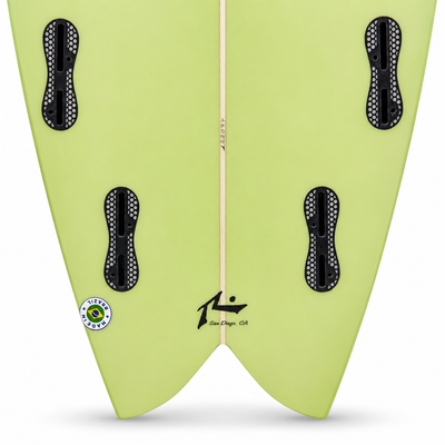 Surfboard Rusty MOBY FISH 7.4 Verde