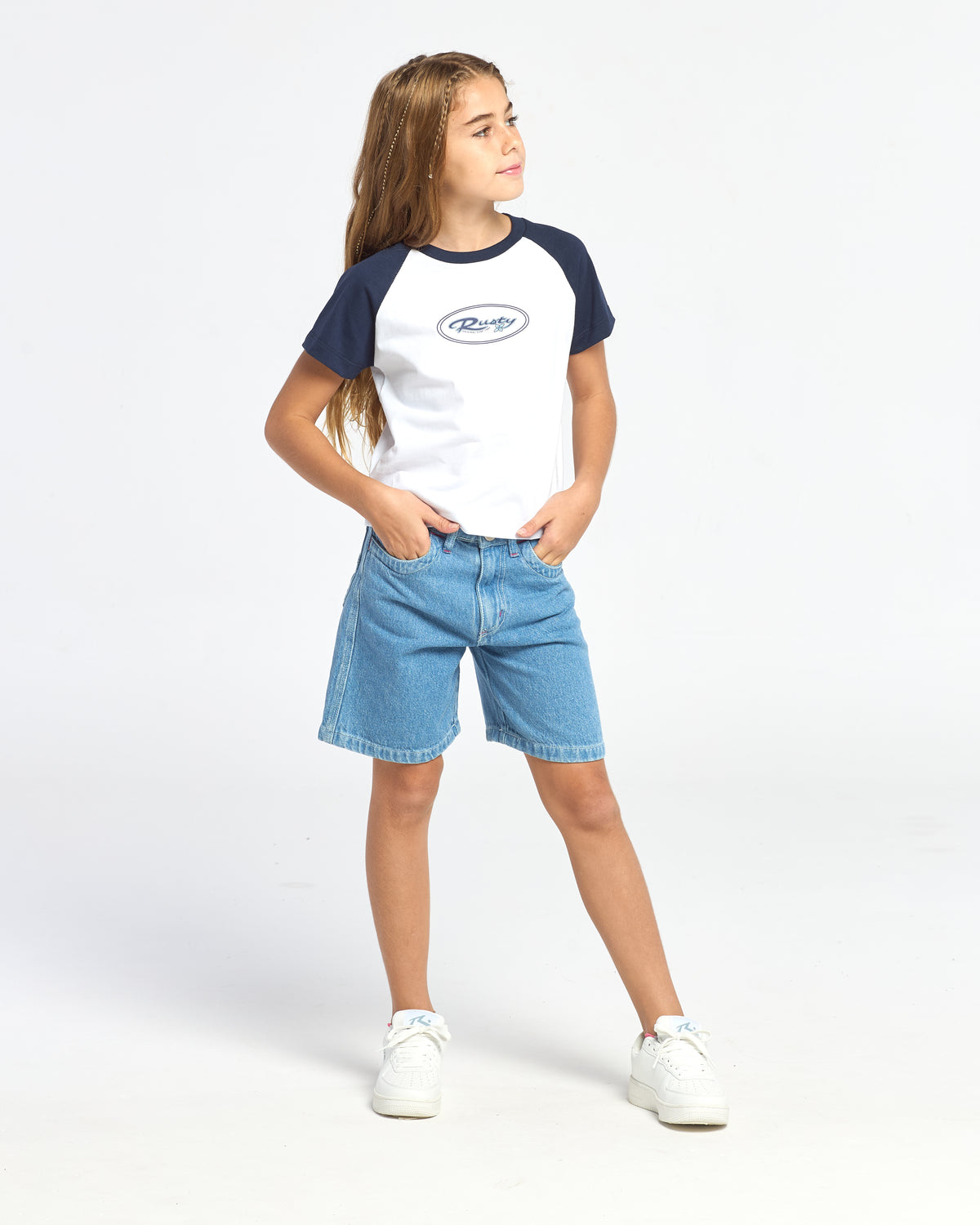 Short Urbano Flip Girl 2.0 Denim Jort Girls Blue