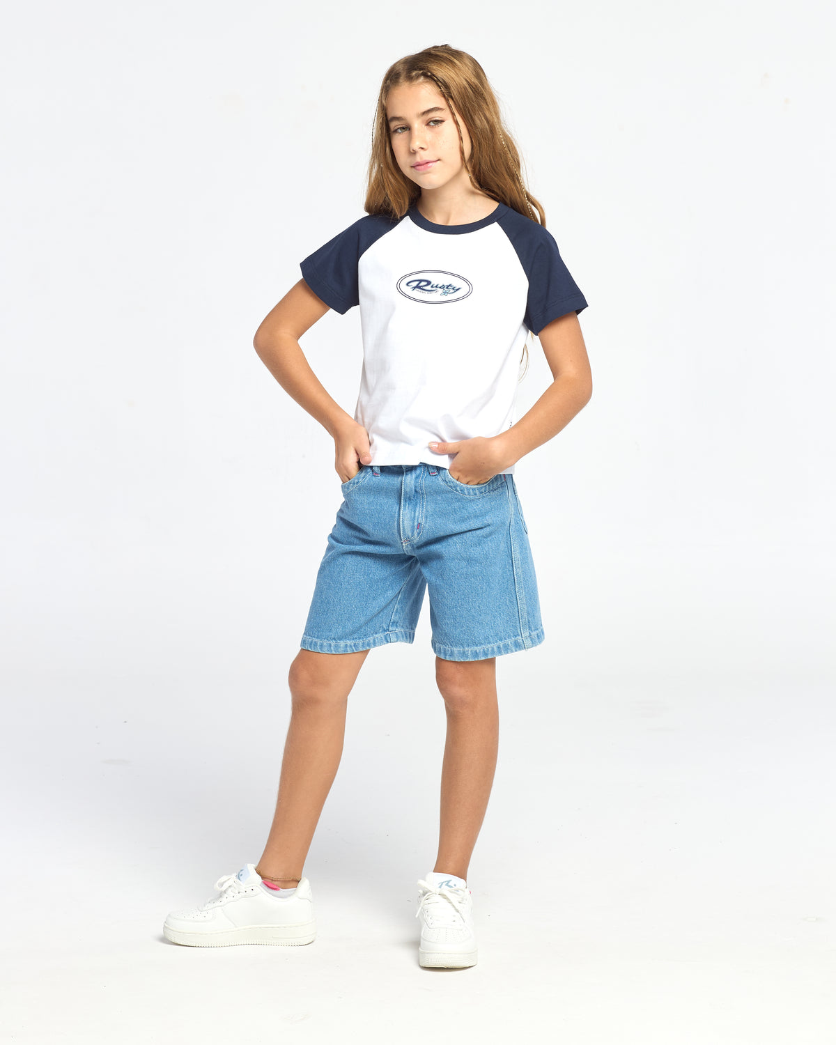 Short Urbano Flip Girl 2.0 Denim Jort Girls Blue