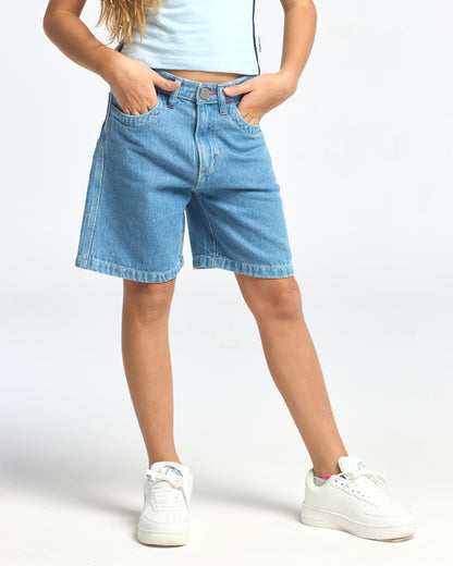 Short Urbano Flip Girl 2.0 Denim Jort Girls Blue