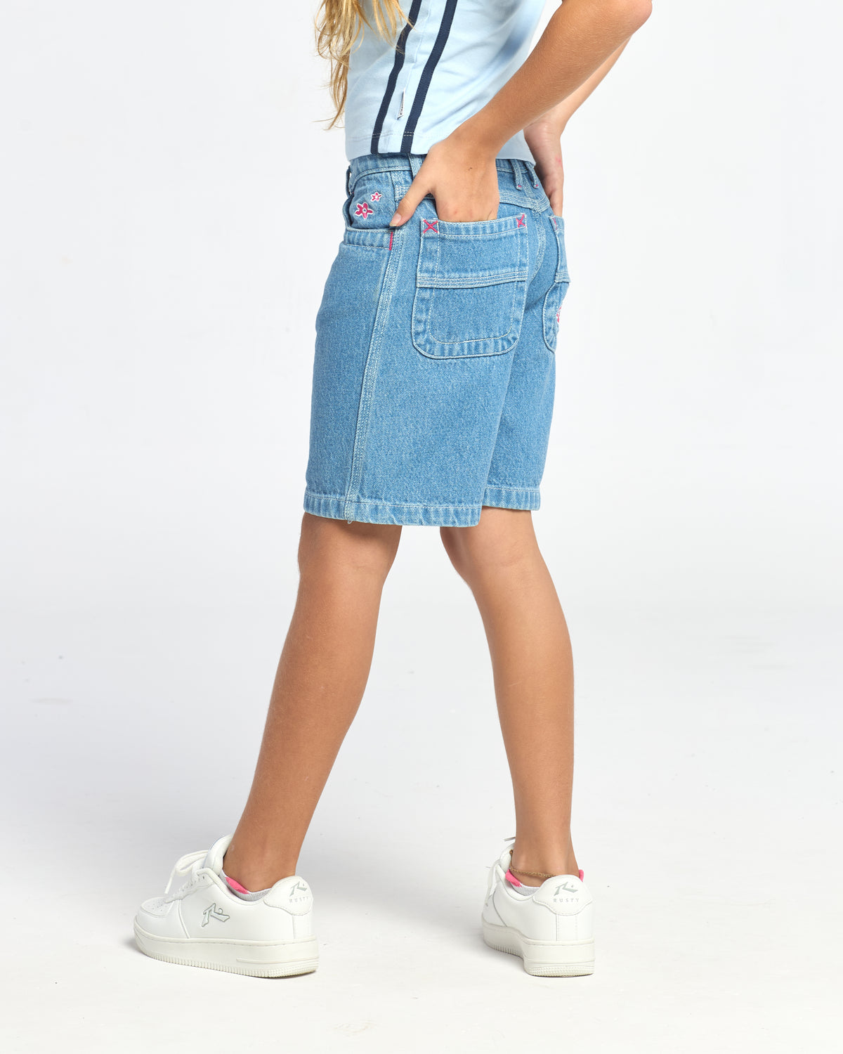 Short Urbano Flip Girl 2.0 Denim Jort Girls Blue