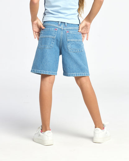 Short Urbano Flip Girl 2.0 Denim Jort Girls Blue