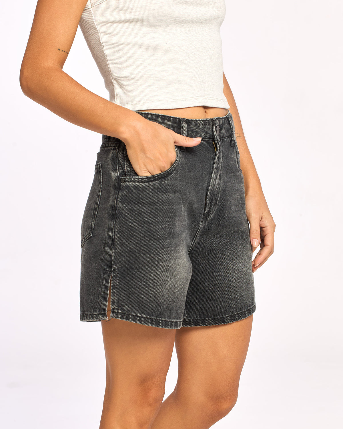 Bermuda Bronks Summer Denim Blasted Black