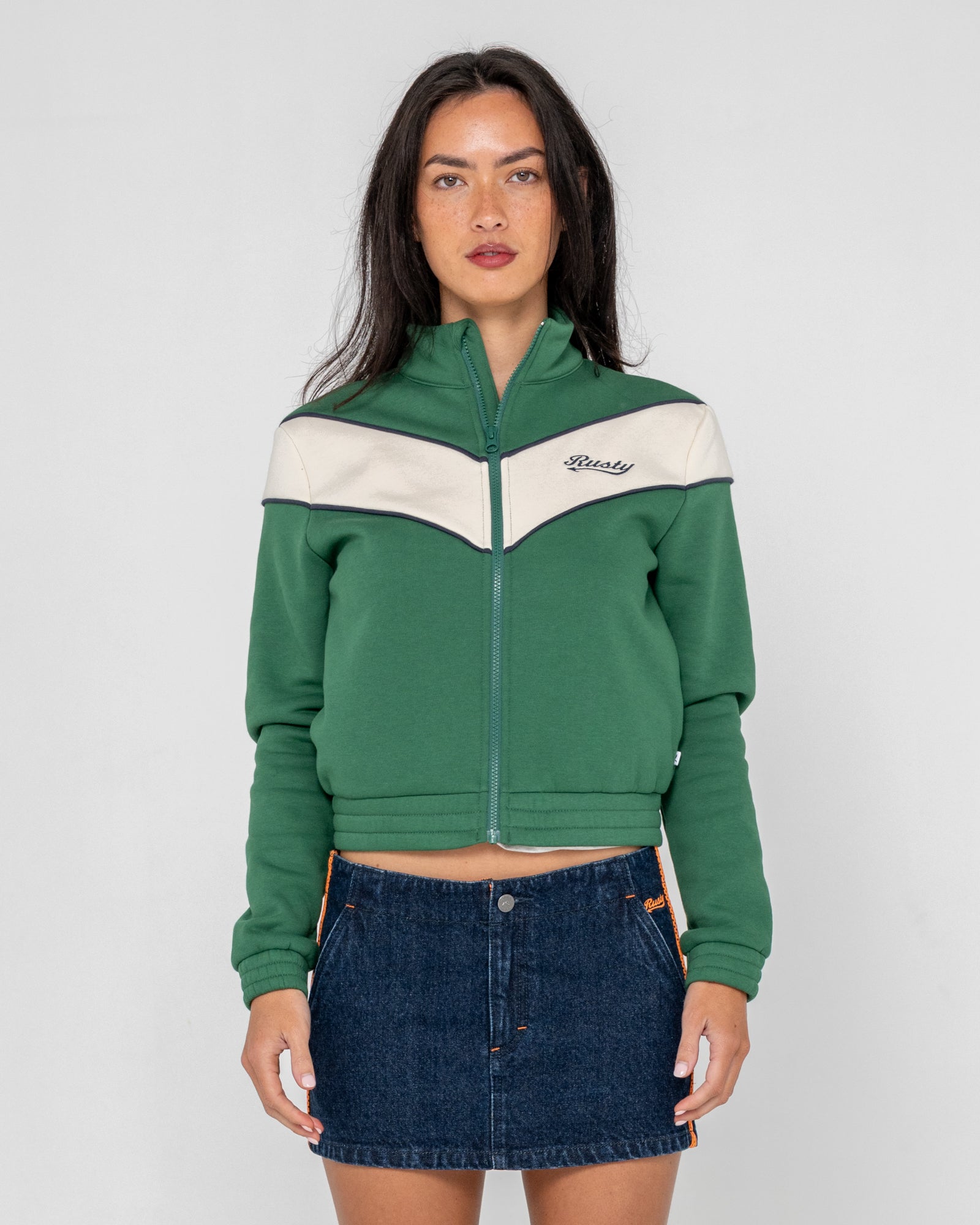 Canguro Fever Zip Through Fleece Green Bean