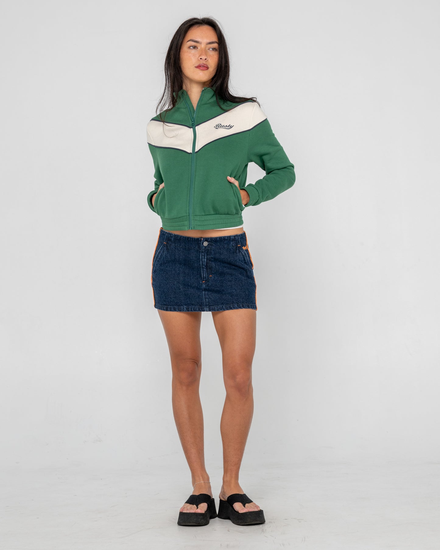 Canguro Fever Zip Through Fleece Green Bean