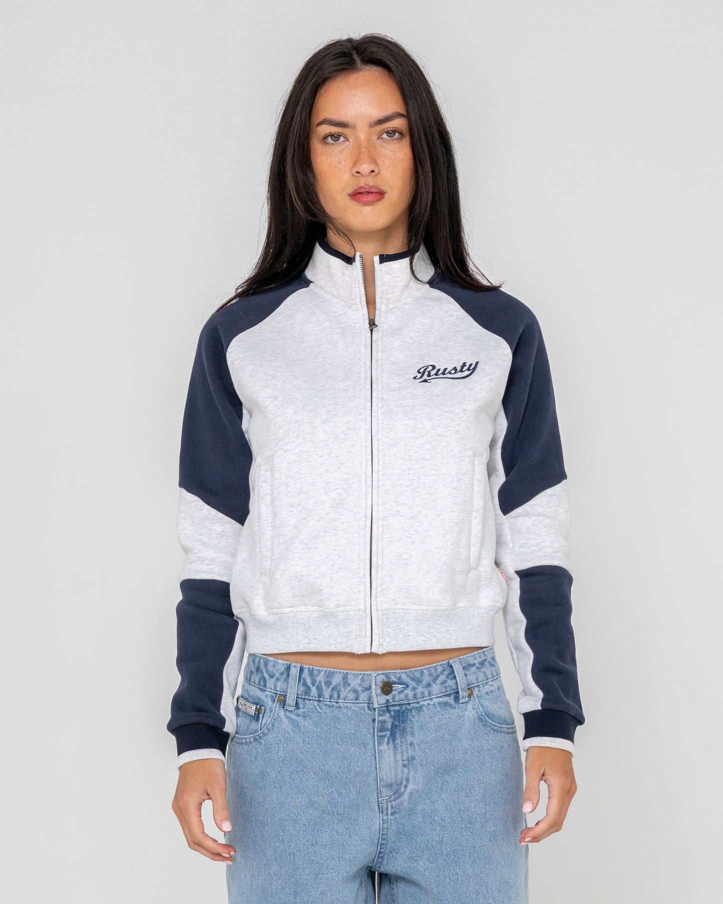 Canguro Rusty Day Dreamer Funnel Neck Fleece Ecru Marle