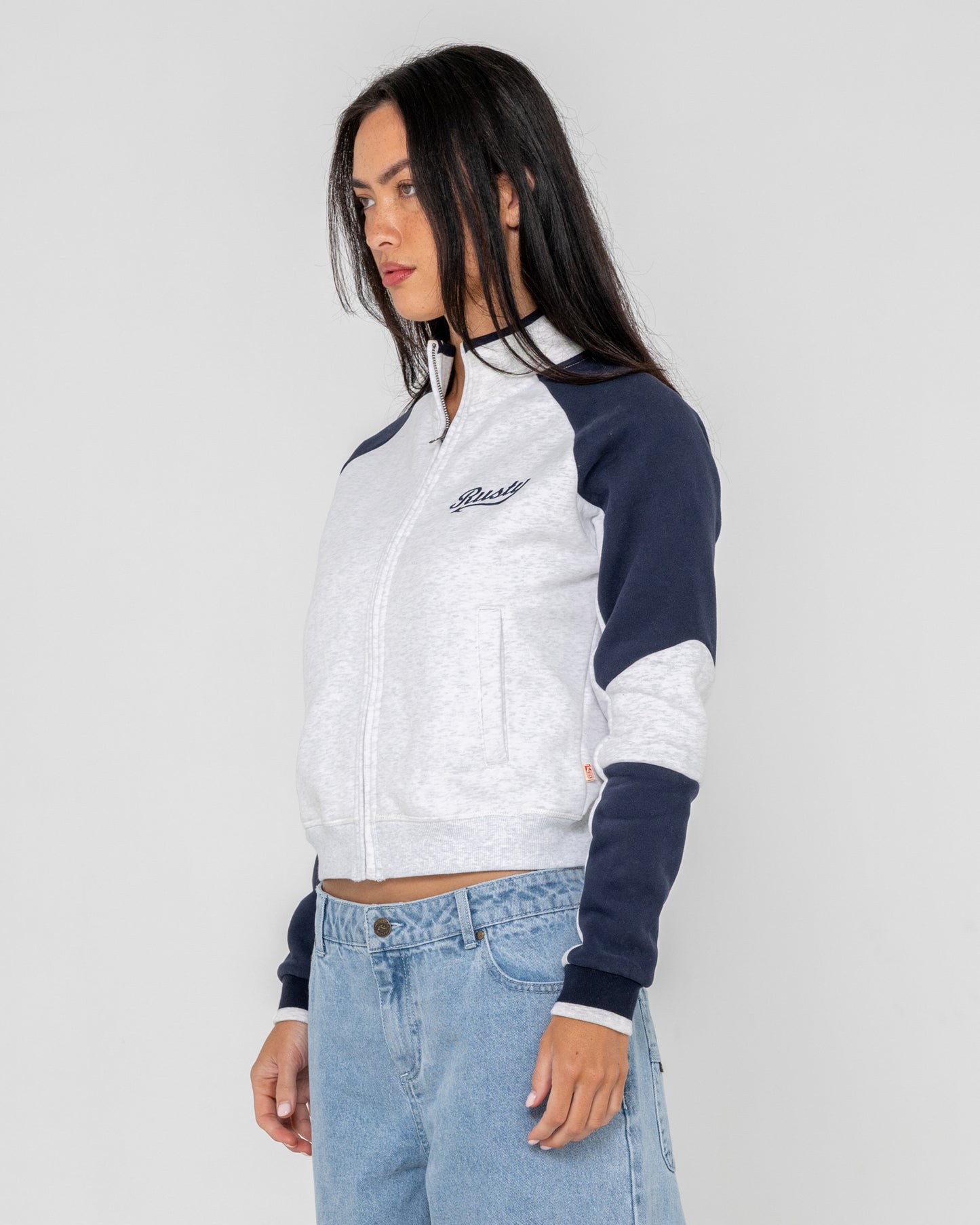 Canguro Rusty Day Dreamer Funnel Neck Fleece Ecru Marle