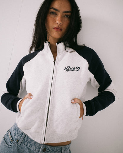 Canguro Rusty Day Dreamer Funnel Neck Fleece Ecru Marle