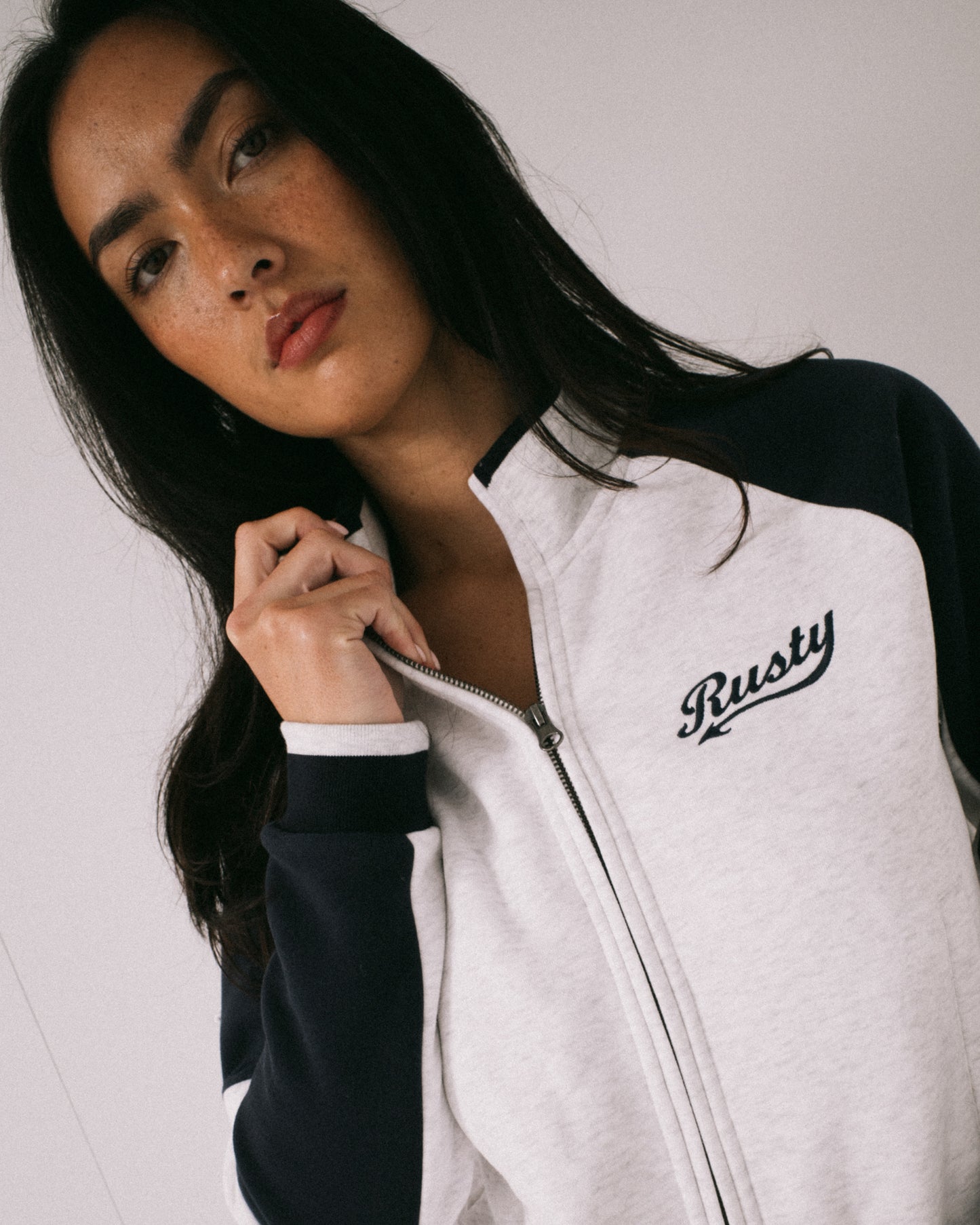 Canguro Rusty Day Dreamer Funnel Neck Fleece Ecru Marle