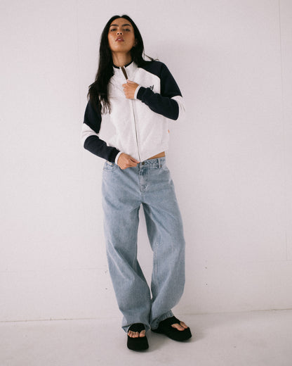 Canguro Rusty Day Dreamer Funnel Neck Fleece Ecru Marle