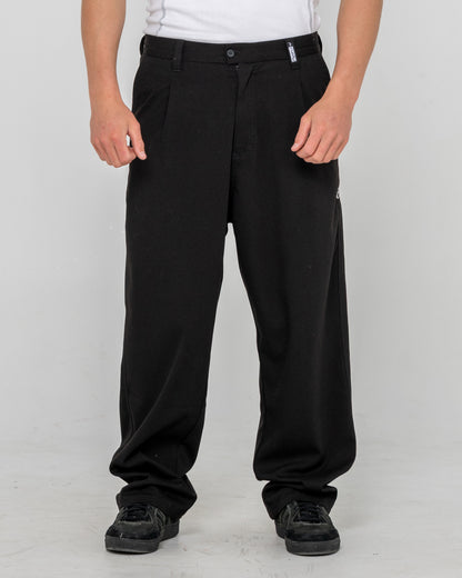Pantalon Jasper Baggy Pleated Suit Black