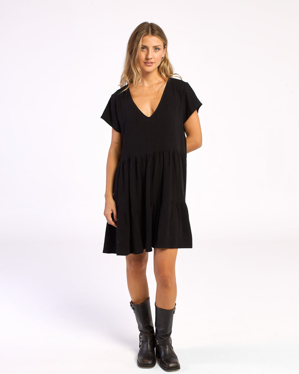 Vestido Tiered Black