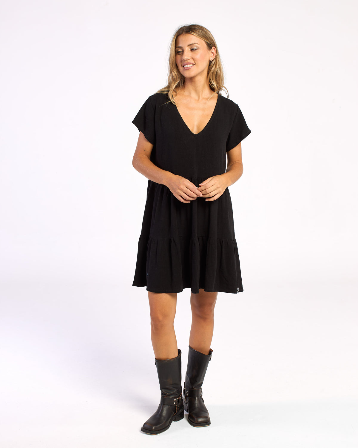 Vestido Tiered Black