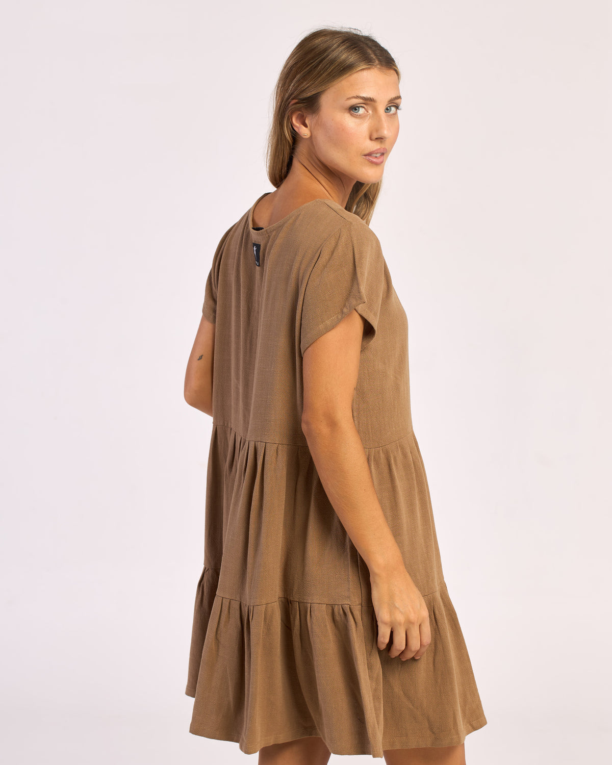 Vestido Tiered Toasted