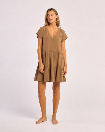 Vestido Tiered Toasted