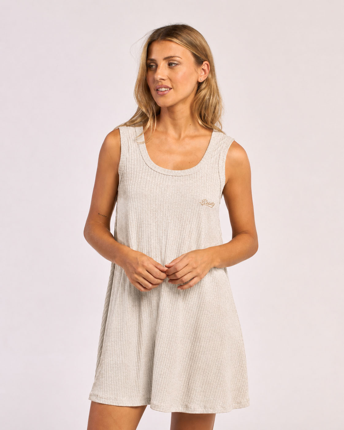 Vestido Devil Rib 2.0 Grey Marle
