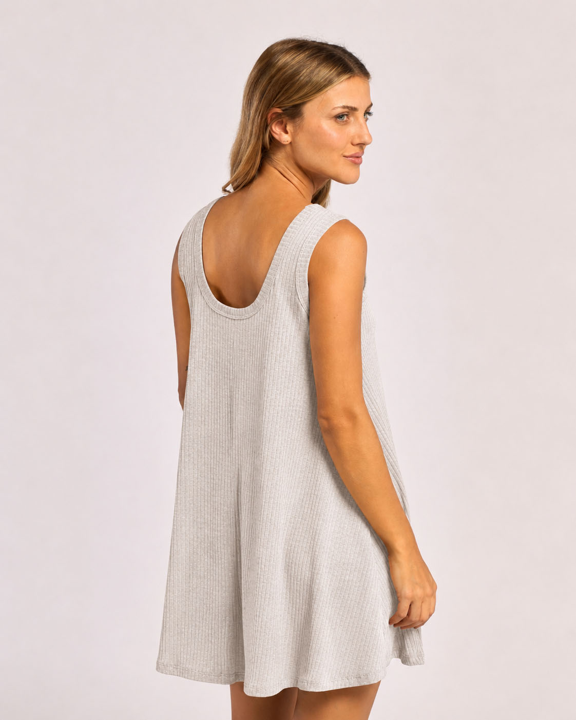 Vestido Devil Rib 2.0 Grey Marle