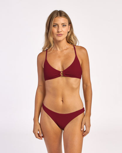 Bikini Alto Cedar Scoop Bik Top Cranberry