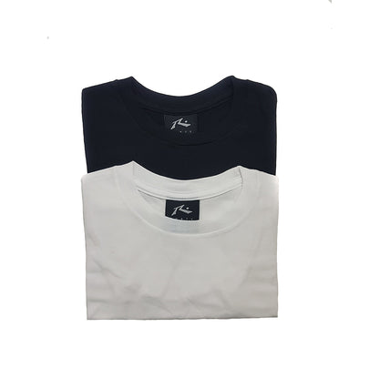 Remera Hombre Rusty Pack 2x1 All Night Blanco Y Negro