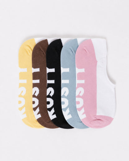 Medias All Day Invisible 5-Sock Pack Multi