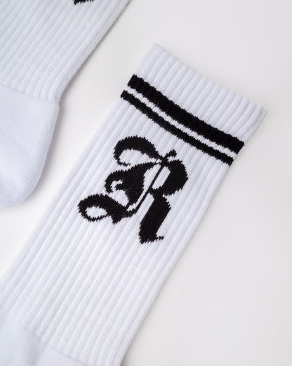 Medias All In Mid Calf Sock White