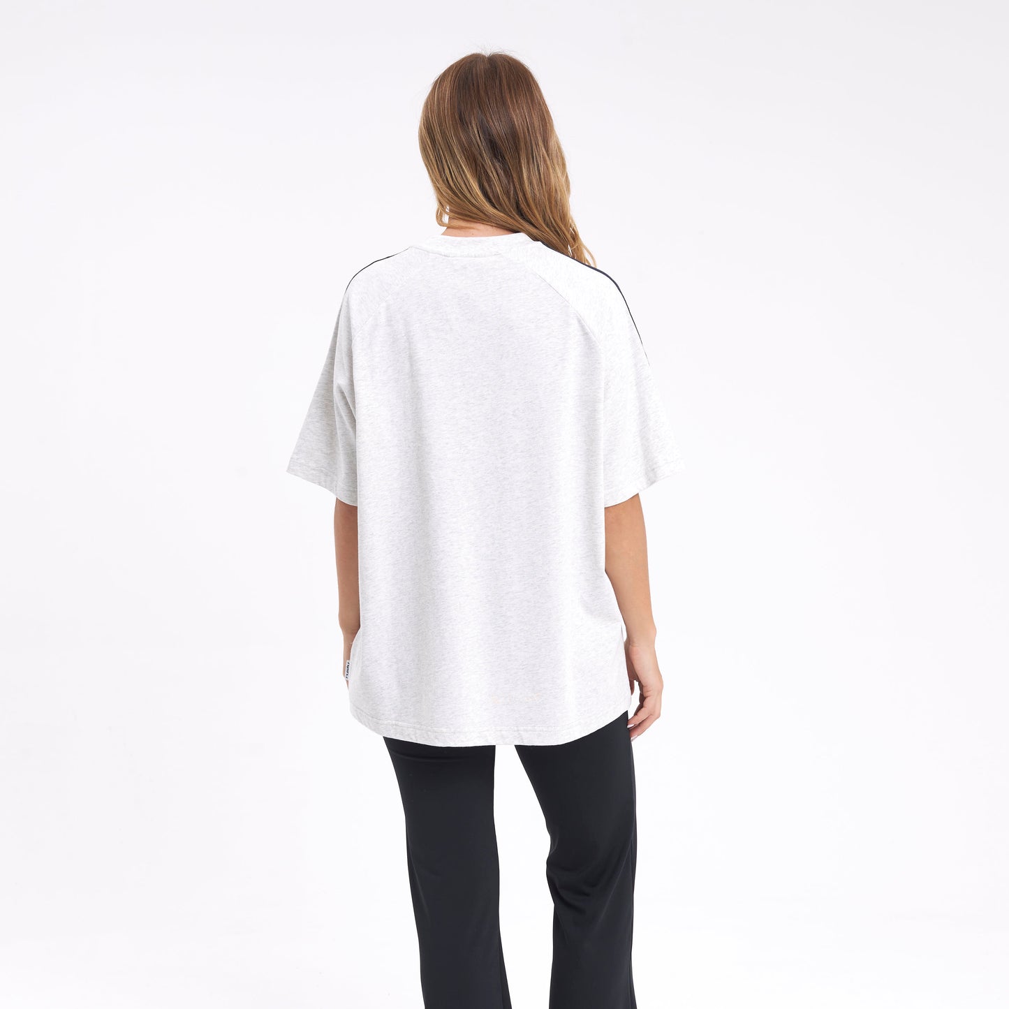 Remera All Saint Collegiate Oversize Grey Marle