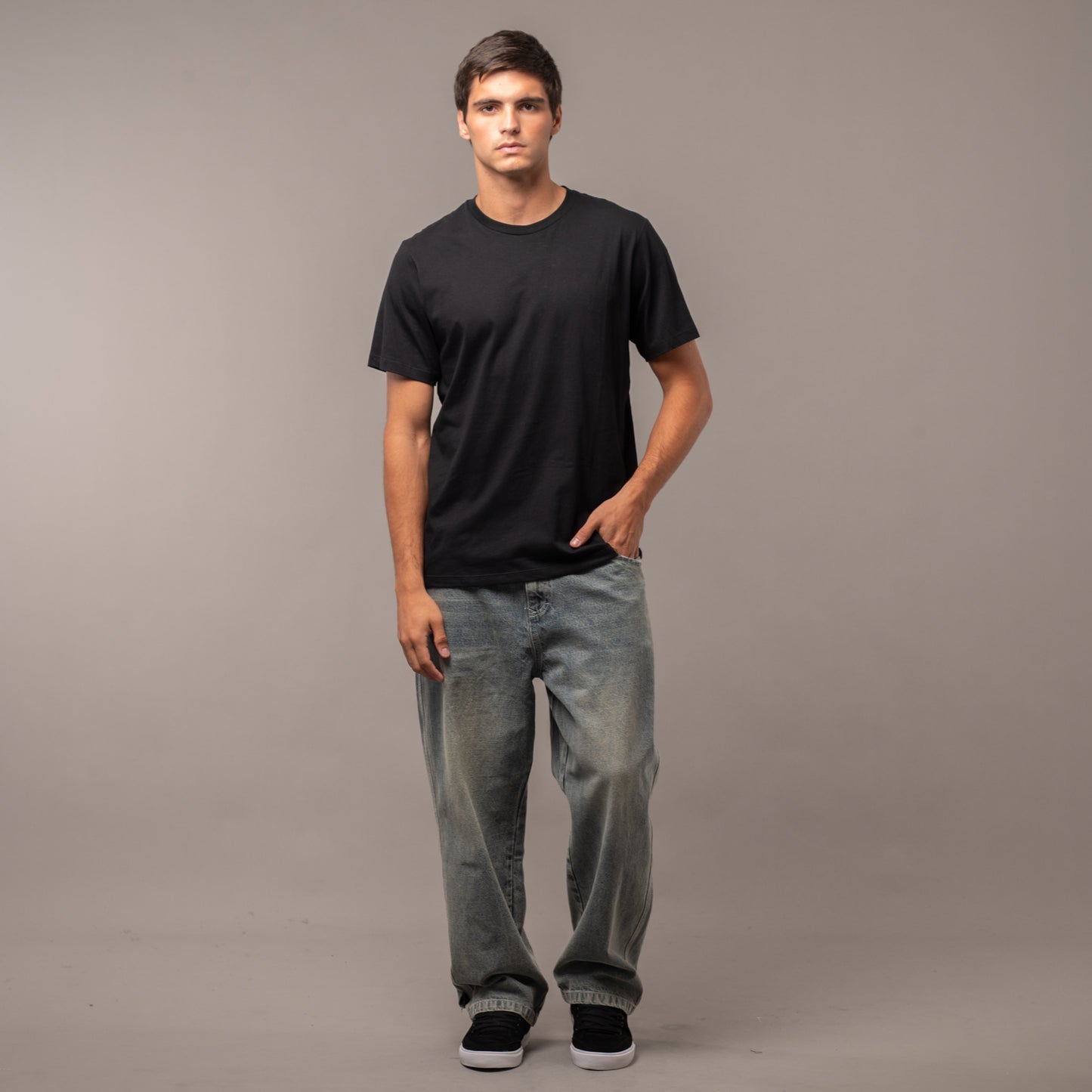 Remera Hombre Rusty Pack 2x1 All Night Blanco Y Negro