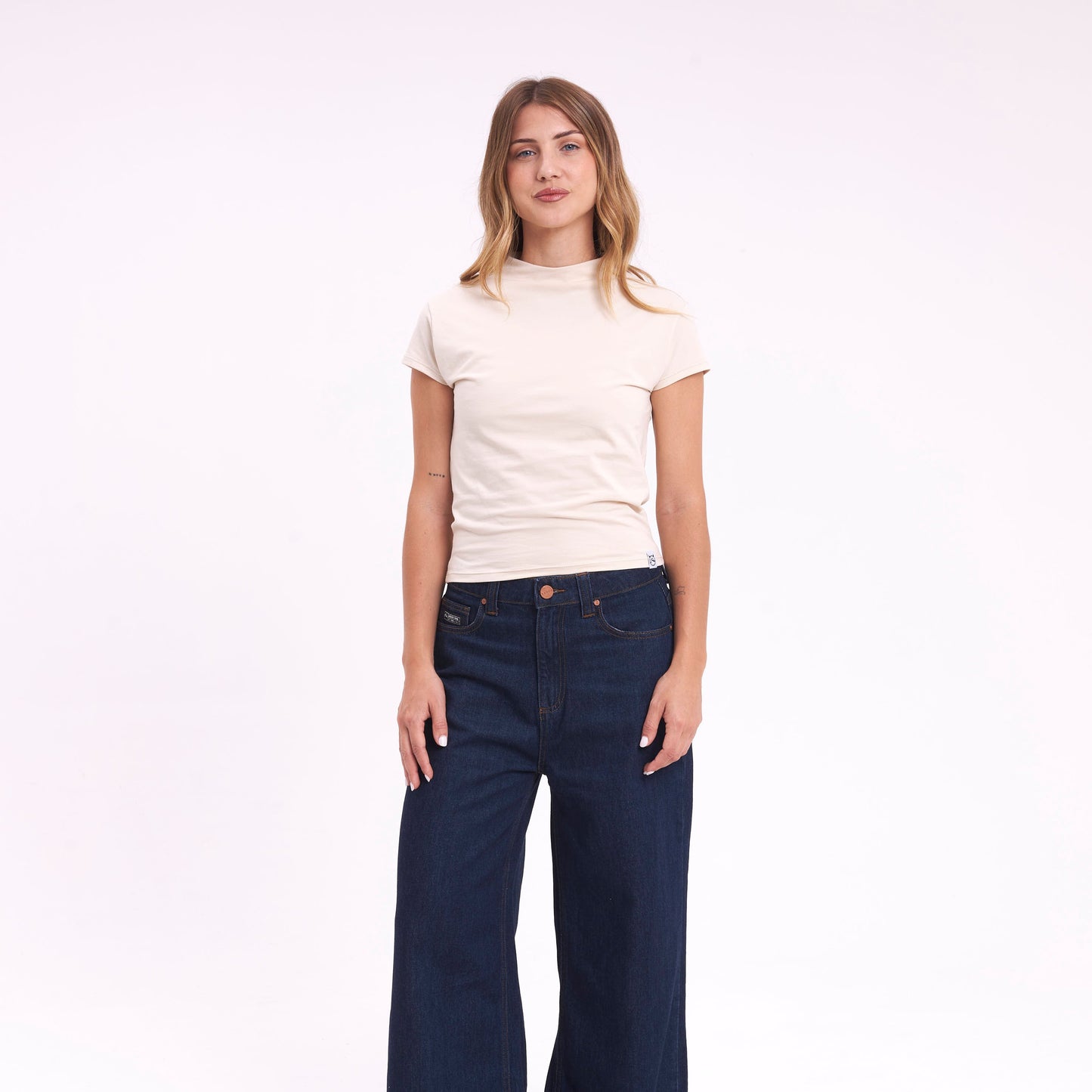 Fashion Top Annie Hi Neck Baby Ecru