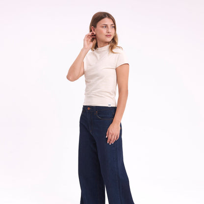 Fashion Top Annie Hi Neck Baby Ecru