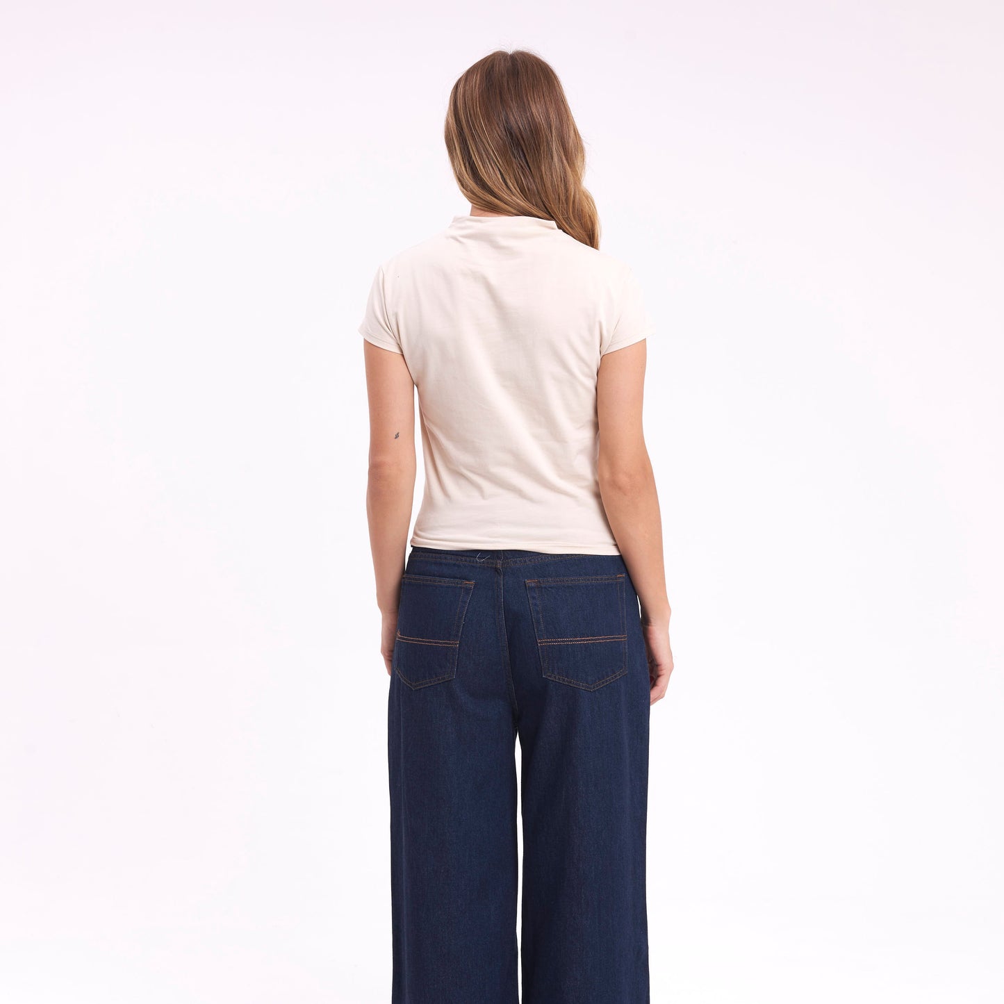 Fashion Top Annie Hi Neck Baby Ecru