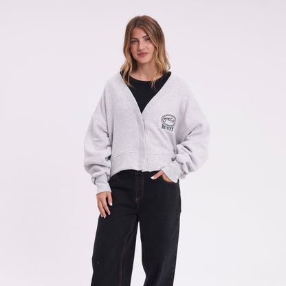 Campera Canguro Atomic Cardigan Grey Marle