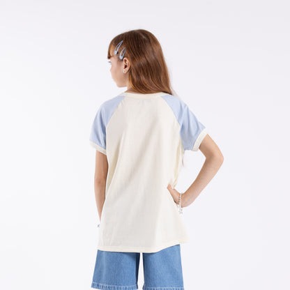 Remera Beau Colourz Oversized Girls Kentucky Blue