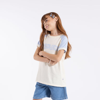 Remera Beau Colourz Oversized Girls Kentucky Blue