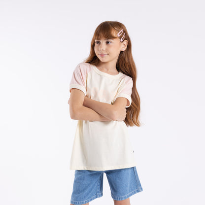 Remera Beau Colourz Oversized Girls Peach Weap