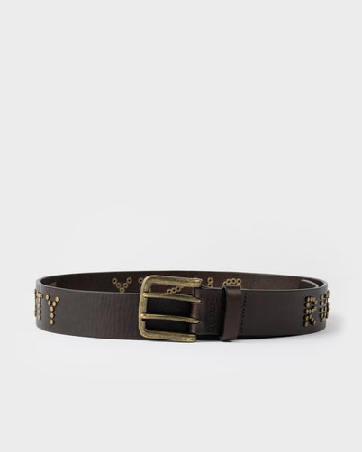 Cinturon Tease Leather Stud Belt Black