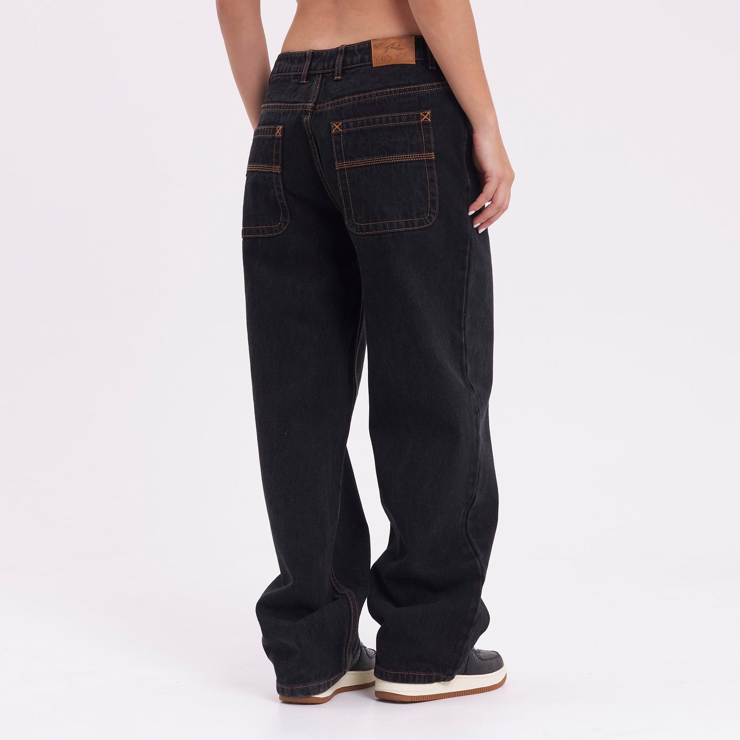 Jean Bethany Baggy Low Rise Black Out