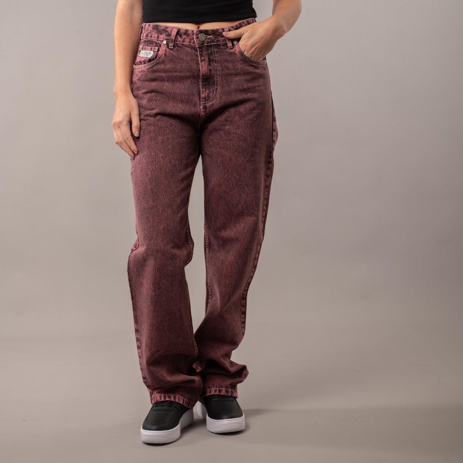 Jean Bethany Baggy Overdyed Rhubarb