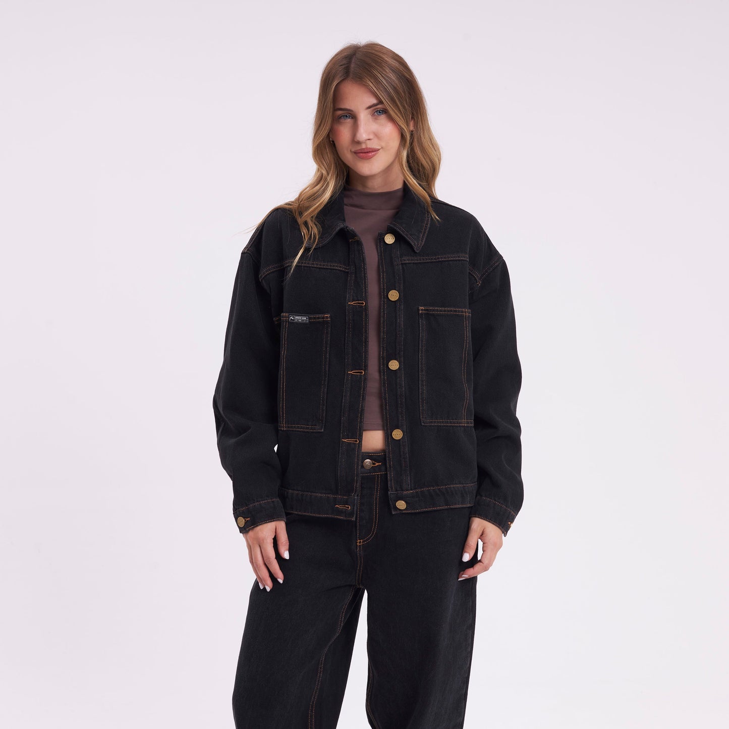 Campera Liviana Bethany Denim Black Out