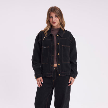 Campera Liviana Bethany Denim Black Out