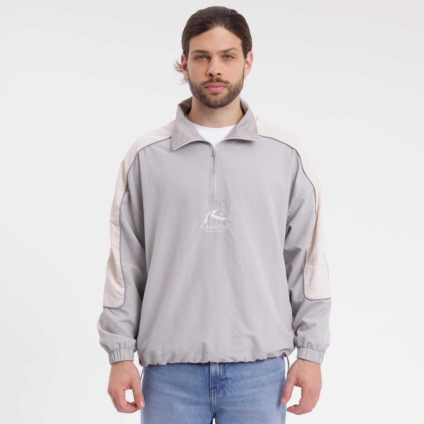 Campera Liviana Betheel 1/2 Zip Windbreaker Grey