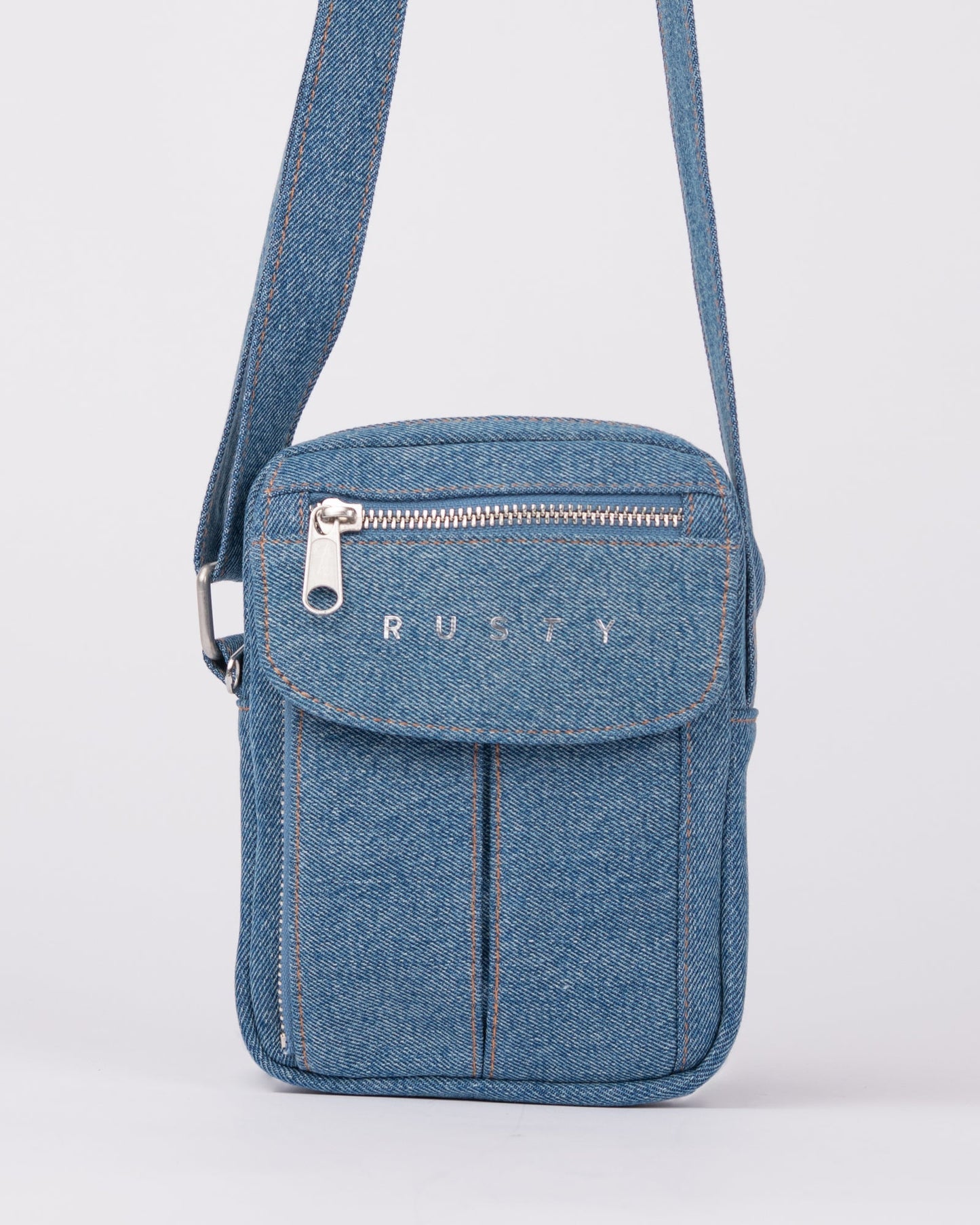 Bolso Dusk Denim Crossbody Bag Middy Blue