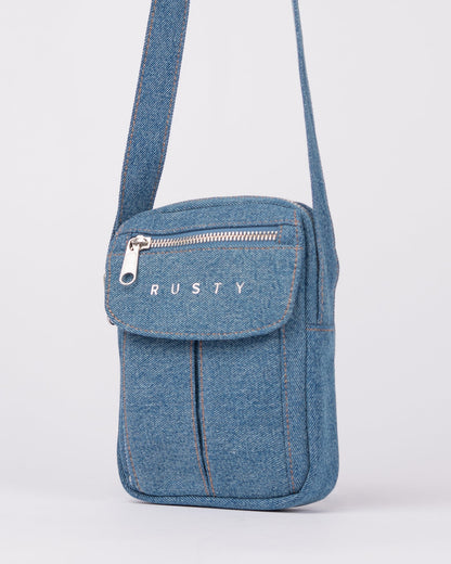 Bolso Dusk Denim Crossbody Bag Middy Blue