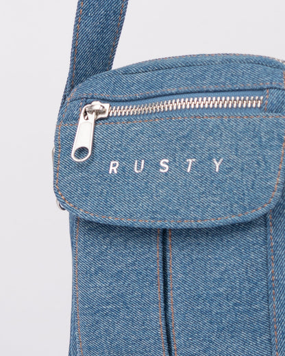 Bolso Dusk Denim Crossbody Bag Middy Blue