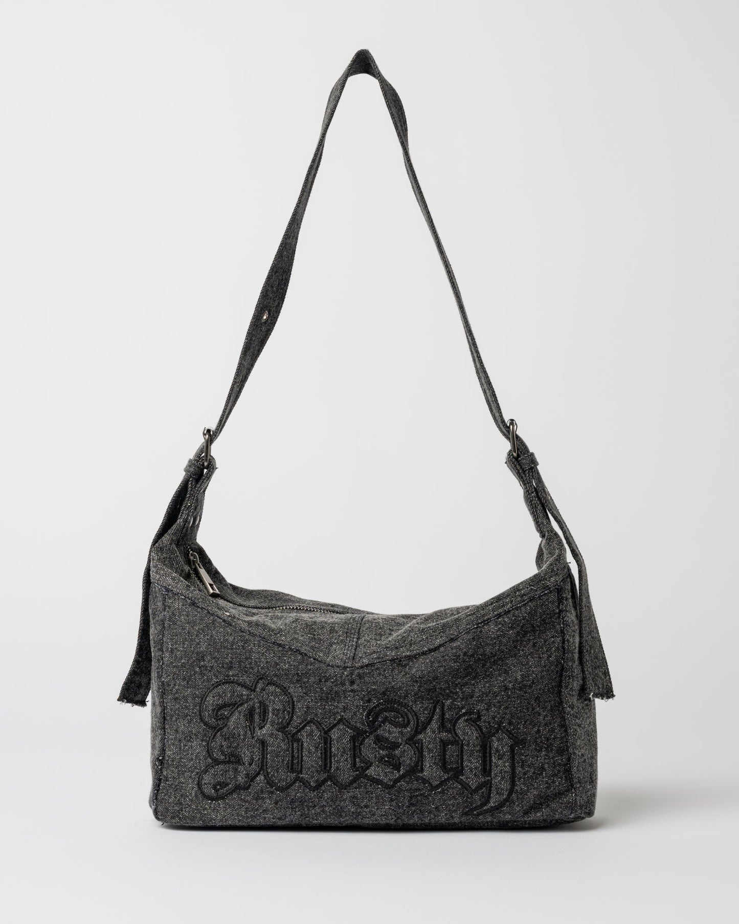 Cartera Roxanne Denim Shoulder Bag Washed Black