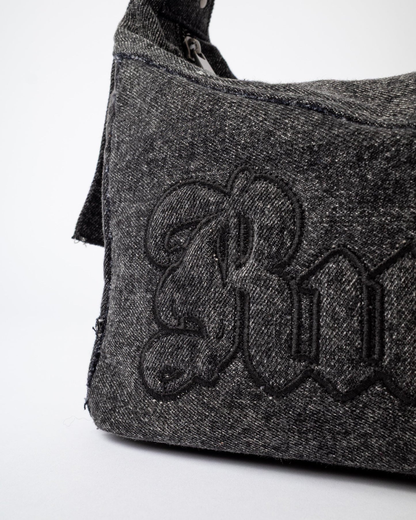 Cartera Roxanne Denim Shoulder Bag Washed Black