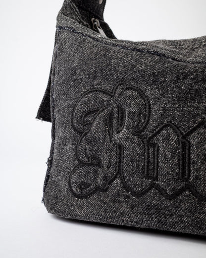 Cartera Roxanne Denim Shoulder Bag Washed Black