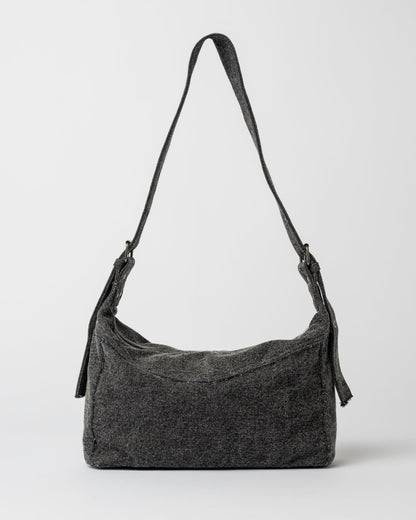 Cartera Roxanne Denim Shoulder Bag Washed Black