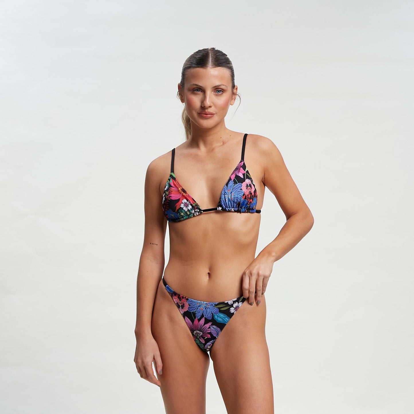 Bikini Beach Palm Midi Black